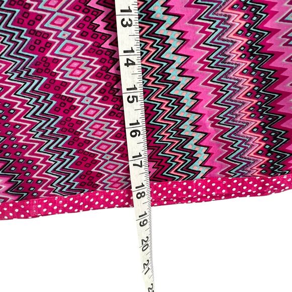 Zand Amsterdam Reversible Wrap Skirt OS Geometric Snap Adjustable Edgy Grunge - Picture 11 of 14